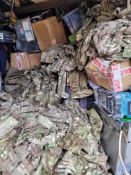 50 Mixed Army Shirts of Various Styles and Sizes. Camouflage