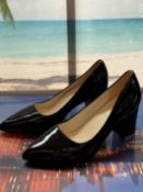 Classics 7.5cm Square Heels Patent Leather Shoes