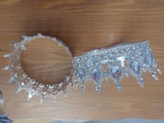 3 x Crystal Silver Colour Crowns