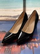 Ladies Black Block Heal Shoes