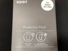 50Pcs of Xqisit Protection Pack For Galaxy S21 Ultra Glass Screen Protector & Clear Case