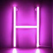 2 New Neon Light Up Letters Wall Hanging Or Free Standing H&U