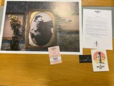 The Walled Off Hotel Poster - Banksy - Flower Throw - D2