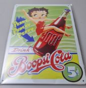 Vintage Style Betty Boop Wall Hanging Sign
