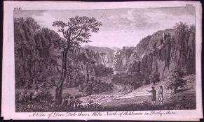 Dove Dale Peak District Rare 1776 Georgian Copper Plate Antique Engraving -32
