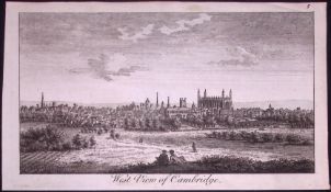 West View Cambridge Rare Georgian Copper Antique 1776 Engraving-8