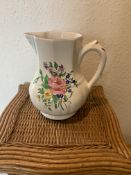 Antique French Provincial Luneville Pitcher, c 1930’s
