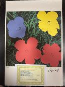 “Andy Warhol, Original, Lithograph, Limited Addition, Plate Signed, Framed,”