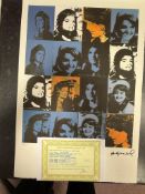 “Andy Warhol, Original, Lithograph, Limited Addition, Plate Signed, Framed,”