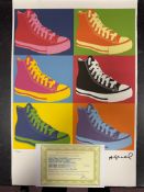 “Andy Warhol, Original, Lithograph, Limited Addition, Plate Signed, Framed,”