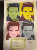 “Andy Warhol, Original, Lithograph, Limited Addition, Plate Signed, Framed,”