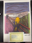 “Andy Warhol, Original, Lithograph, Limited Addition, Plate Signed, Framed,”