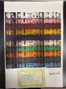 “Andy Warhol, Original, Lithograph, Limited Addition, Plate Signed, Framed,”