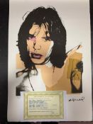 “Andy Warhol, Original, Lithograph, Limited Addition, Plate Signed, Framed,”