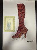 “Andy Warhol, Original, Lithograph, Limited Addition, Plate Signed, Framed,”