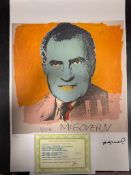 “Andy Warhol, Original, Lithograph, Limited Addition, Plate Signed, Framed,”