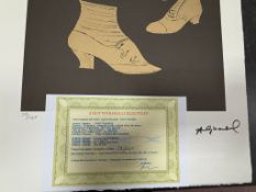 “Andy Warhol, Original, Lithograph, Limited Addition, Plate Signed, Framed,”