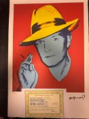 “Andy Warhol, Original, Lithograph, Limited Addition, Plate Signed, Framed,”
