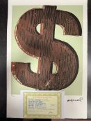 “Andy Warhol, Original, Lithograph, Limited Addition, Plate Signed, Framed,”