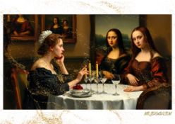 Mr. Jerusalem “Adele Having Dinner With Mona Lisa-D2” Original, A2 Poster Print