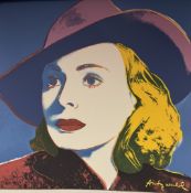 Andy Warhol Ingrid Bergman Print, Lithograph Poster, CMOA Stamp