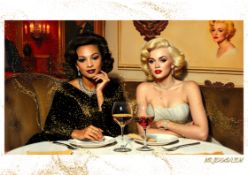 Mr.Jerusalem “Alesha Dixon Having Dinner With Marilyn Monroe-D2” Original, A2 Poster Print