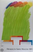 Richard Smith (1931-2016) Original Olympische Spiele München, Advertisement Poster, Germany, 1972