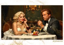 Mr. Jerusalem “Arnold Schwarzenegger Having Dinner With Marilyn Monroe-D1” Original A2 Poster Pri...