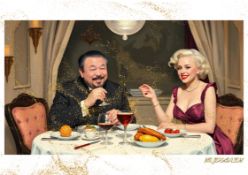Mr. Jerusalem “Ai Weiwei Having Dinner With Marilyn Monroe-D2” Original, A2 Poster Print
