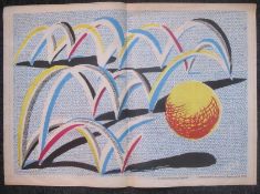 David Hockney RA - A Bounce For Bradford Plate Signed Limited Edition