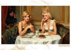Mr. Jerusalem “Amanda Holden Having Dinner With Marilyn Monroe-D1” Original, A2 Poster Print
