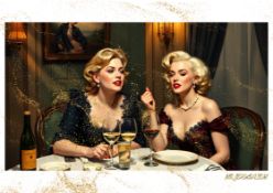 Mr. Jerusalem “Adele Having Dinner With Marilyn Monroe-D1” Original, A2 Poster Print