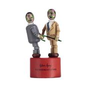 Gilbert & George (b.1943 & 42) Wooden Maquette, The Singing Sculpture, Limited Edition, 1969