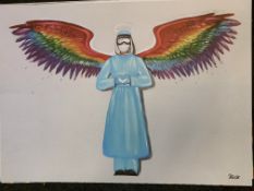 Rachel List Signed Limited Edition 70 x 50cm Angel Nurse