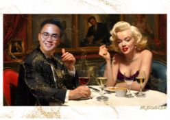 Mr. Jerusalem “Adrian Cheng Having Dinner With Marilyn Monroe-D1” Original, A2 Poster Print