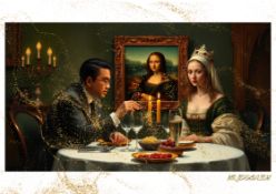 Mr. Jerusalem “Adrian Cheng Having Dinner With Mona Lisa-D1” Original, A2 Poster Print