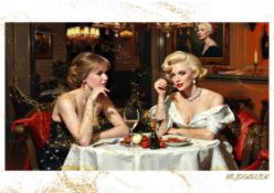 Mr. Jerusalem “Amanda Holden Having Dinner With Marilyn Monroe-D2” Original, A2 Poster Print