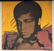 Andy Warhol Mohammed Ali Print, Lithograph Poster, CMOA Stamp