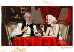 Mr.Jerusalem “Andy Having Dinner With Marilyn Monroe-D1” Original, A2 Poster Print