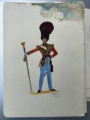 Vintage Watercolour Book Illustration ? Noel Gold 