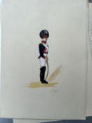 Vintage Watercolour Book Illustration ? Noel Gold 