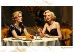 Mr. Jerusalem “Adele Having Dinner With Marilyn Monroe-D2” Original, A2 Poster Print