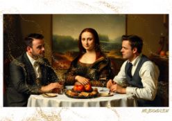 Mr. Jerusalem “Ant & Dec Having Dinner With Mona Lisa-D2” Original, A2 Poster Print