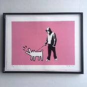 Banksy (b1974) ‘Banksy V Haring’ Screen Print, Editioned, COA, 2019
