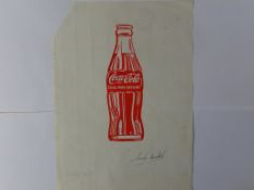 Andy Warhol Mixed Media On Paper Signed, Sealed