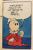 Popeye - Original Artwork (Painting) For TV Comic Holiday Special Investment Collectors Piece