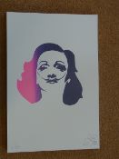 Pure Evil Marelene Dietrich #22/50 Original Hand Pulled Silkscreen Free Post Worldwide