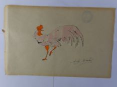 Andy Warhol Mixed Media On Paper Signed, Sealed