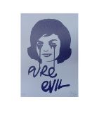 Pure Evil JFK's Nightmare #9/50 Original Hand Pulled Silkscreen Free Post Worldwide Kennedy Jack...