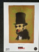 Banksy Abraham Lincoln Limited Edition Poster 70 x 50 cm Free Post Worldwide (+USA Tariff)